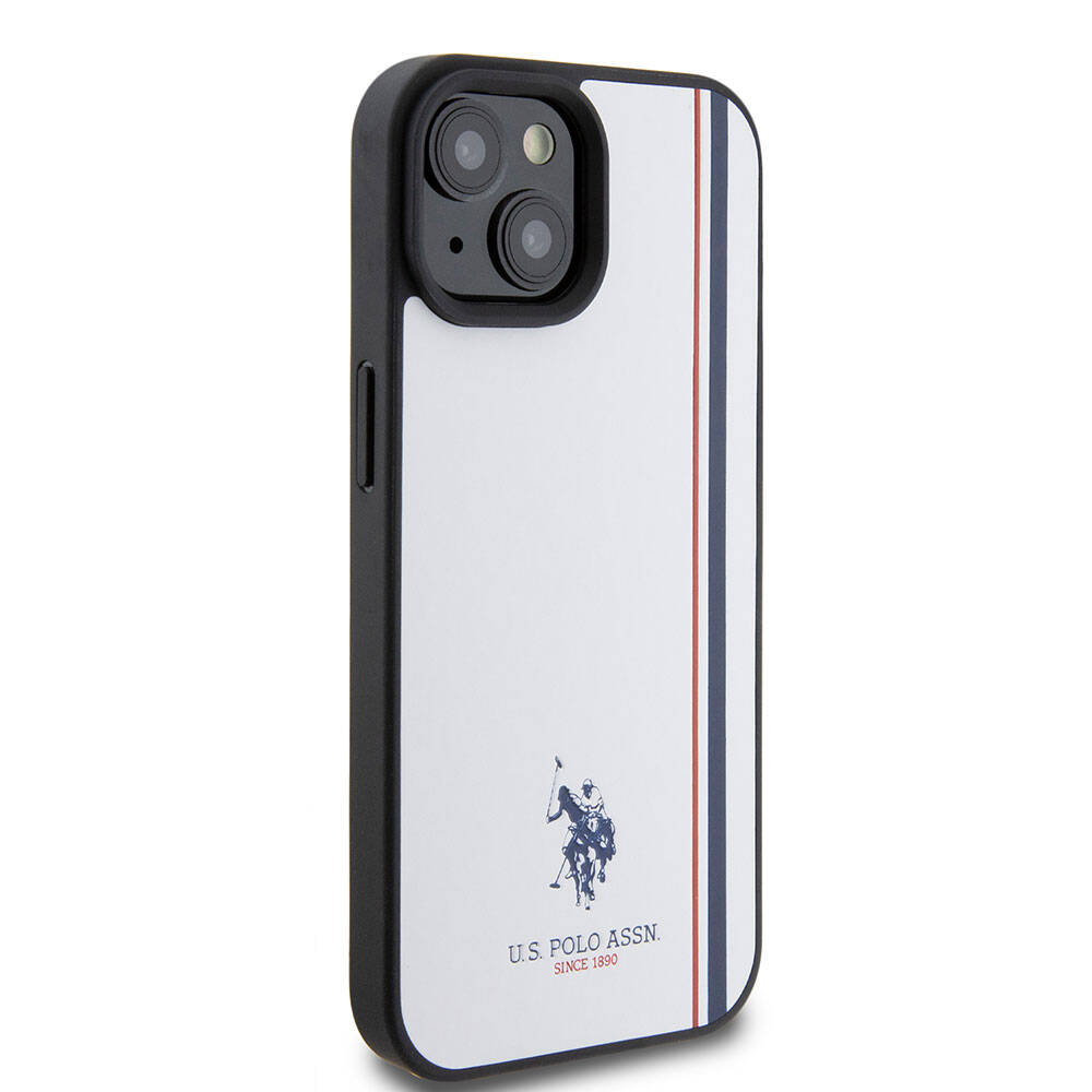 U.S. Polo Assn. iPhone 15 Orjinal Lisanslı Üç Renk Şerit Tasarımlı Baskı Logolu Telefon Kılıfı - 4
