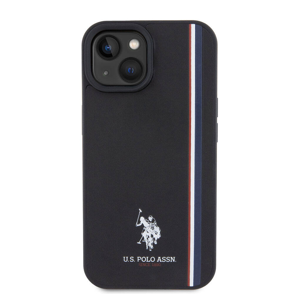 U.S. Polo Assn. iPhone 15 Orjinal Lisanslı Üç Renk Şerit Tasarımlı Baskı Logolu Telefon Kılıfı - 10