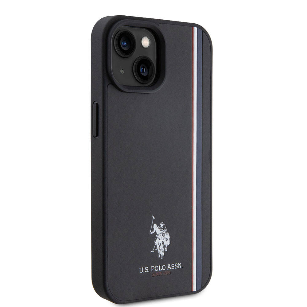 U.S. Polo Assn. iPhone 15 Orjinal Lisanslı Üç Renk Şerit Tasarımlı Baskı Logolu Telefon Kılıfı - 11