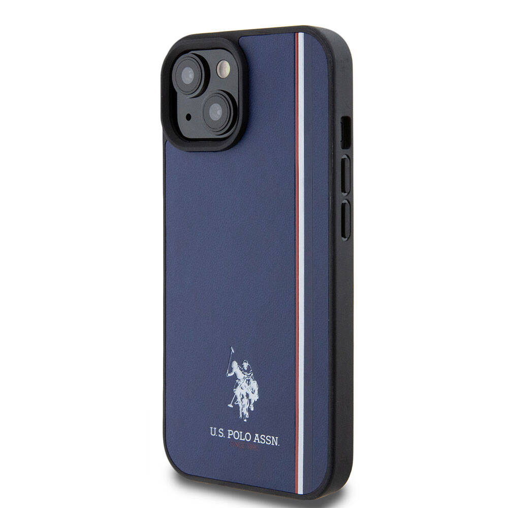 U.S. Polo Assn. iPhone 15 Orjinal Lisanslı Üç Renk Şerit Tasarımlı Baskı Logolu Telefon Kılıfı - 16