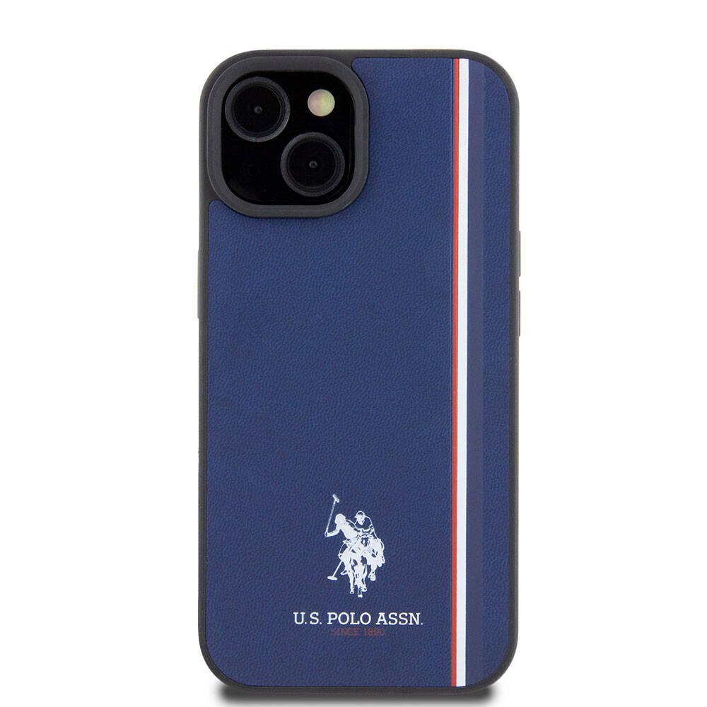 U.S. Polo Assn. iPhone 15 Orjinal Lisanslı Üç Renk Şerit Tasarımlı Baskı Logolu Telefon Kılıfı - 17