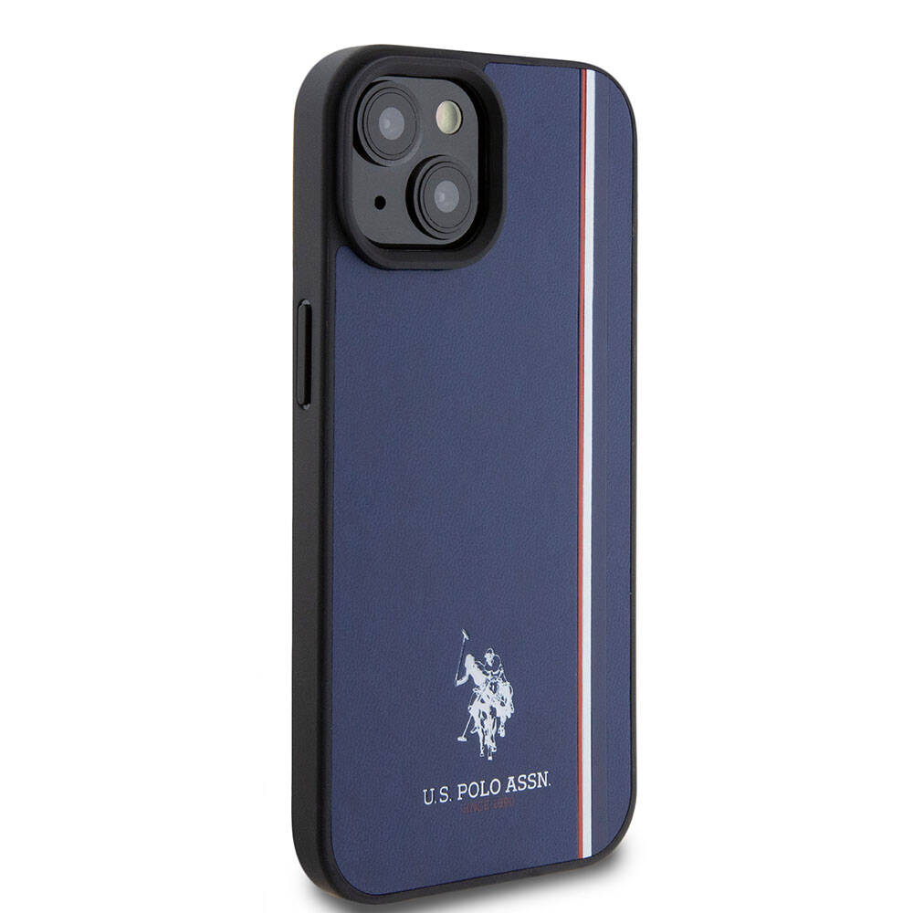 U.S. Polo Assn. iPhone 15 Orjinal Lisanslı Üç Renk Şerit Tasarımlı Baskı Logolu Telefon Kılıfı - 18