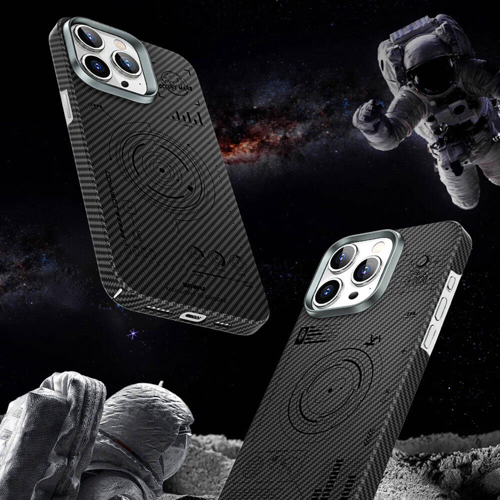 Wiwu KJZ-017 iPhone 15 Karbon Fiber 600D Explore Kevlar Kılıf