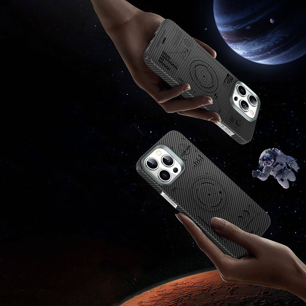 Wiwu KJZ-017 iPhone 15 Karbon Fiber 600D Explore Kevlar Kılıf