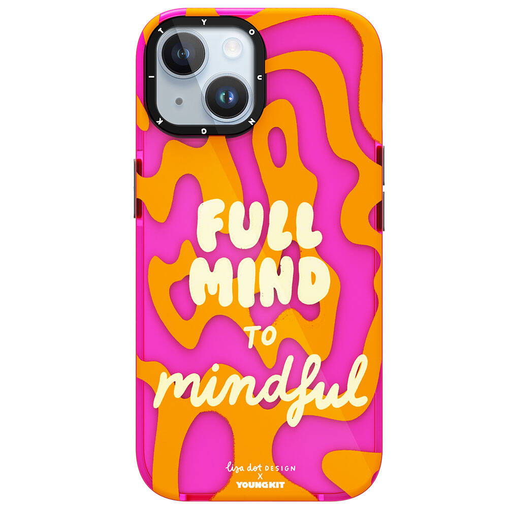 Youngkit Mindfulness Serisi iPhone 15 Yazı Desenli Telefon Kılıfı - 6