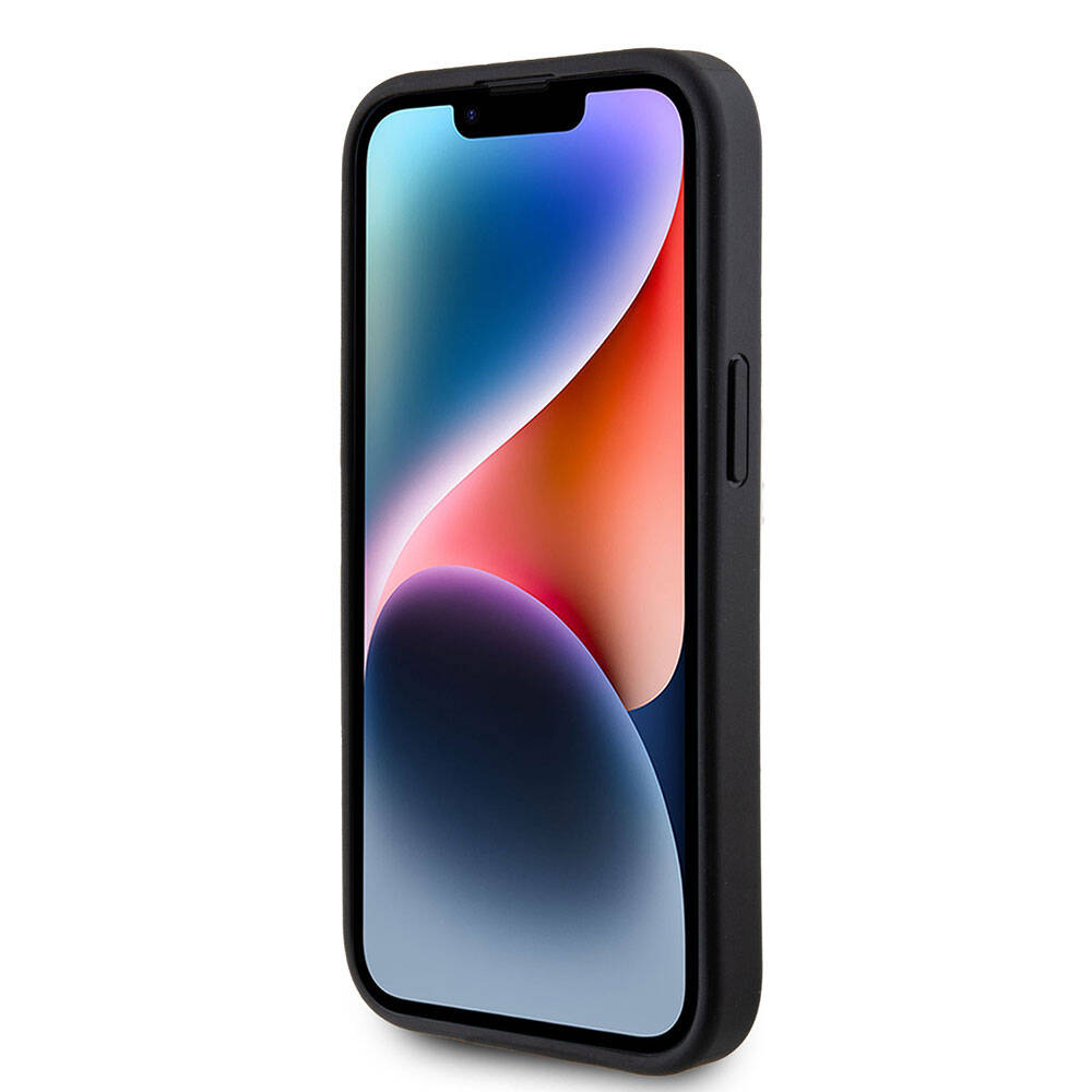 Guess iPhone 15 Plus Orjinal Lisanslı 4G Büyük Metal Logolu Glitter Telefon Kılıfı - 11