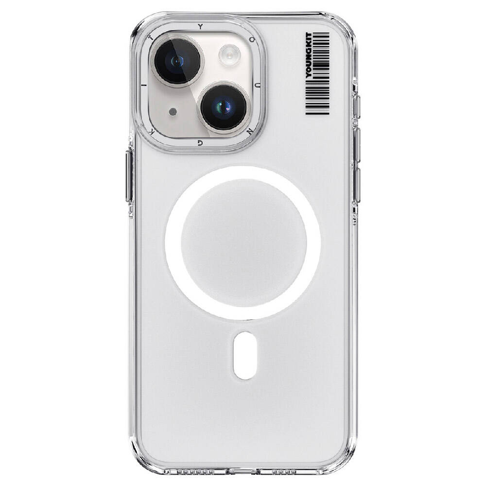 Youngkit Crystal Shield Serisi iPhone 15 Plus Magsafe Şarj Özellikli Şeffaf Telefon Kılıfı - 4