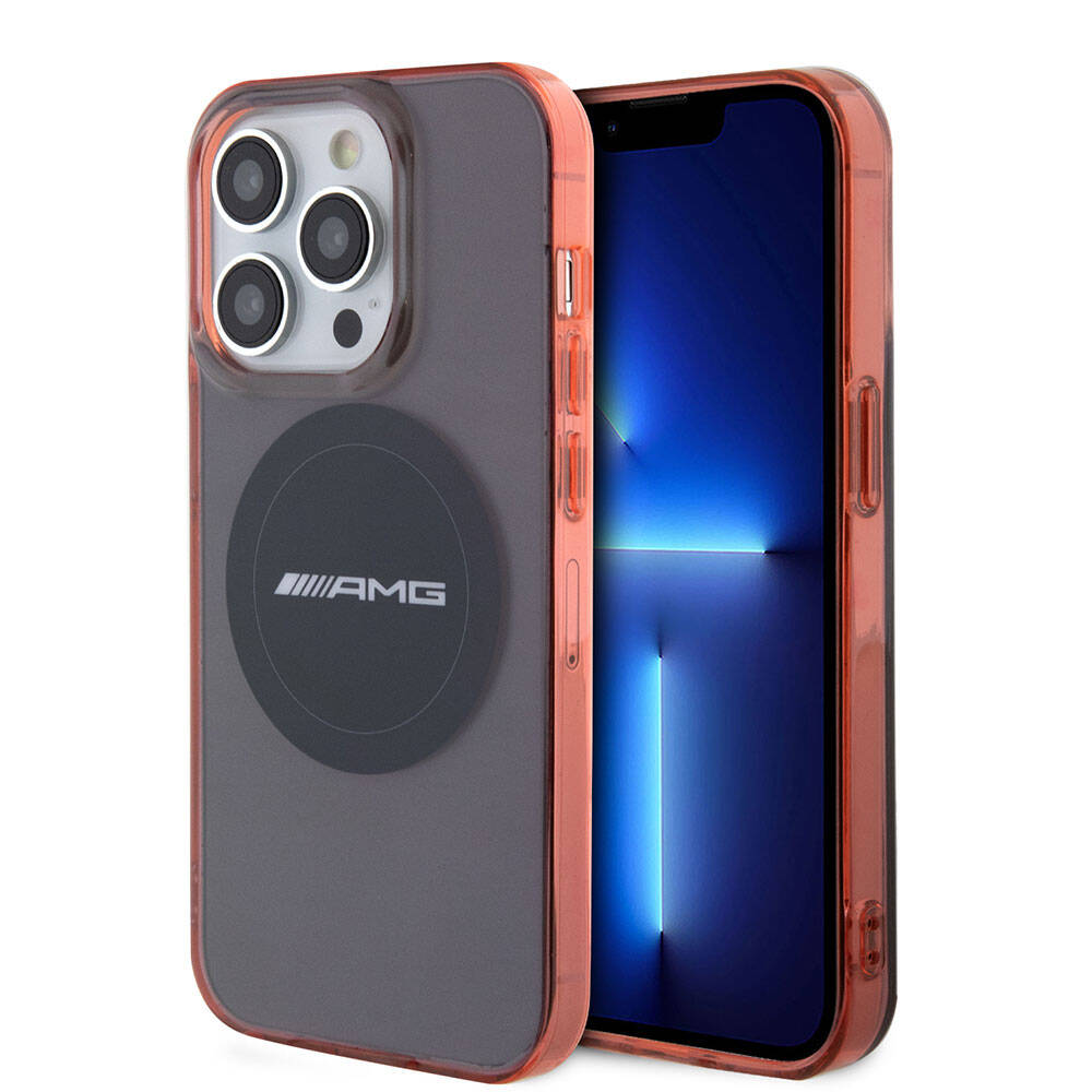 AMG iPhone 15 Pro Orjinal Lisanslı M-safe Şarj Özellikli Transparan Timeless Telefon Kılıfı