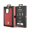 Ferrari iPhone 15 Pro Orjinal Lisanslı M-safe Şarj Özellikli Metal Logolu PU Karbon Kılıf Ferrari iPhone 15 Pro Orjinal Lisanslı M-safe Şarj Özellikli Metal Logolu PU Karbon Kılıf