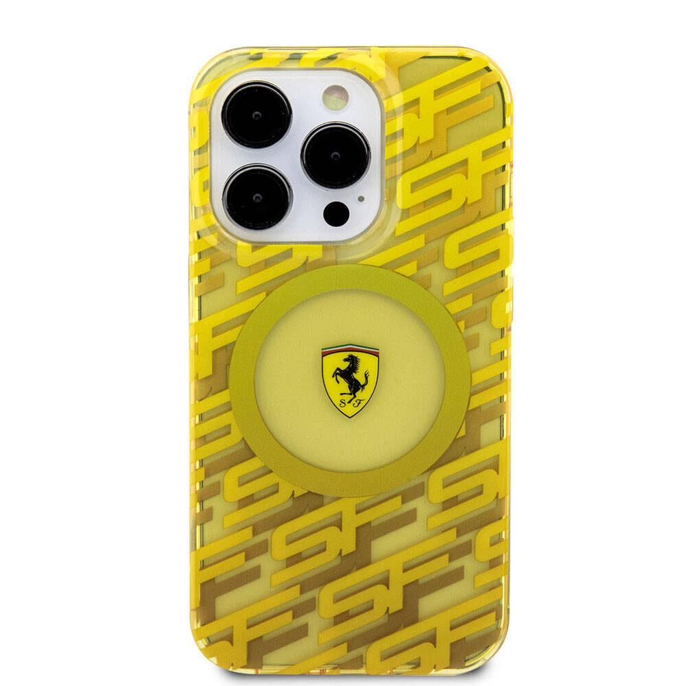 Ferrari iPhone 15 Pro Orjinal Lisanslı M-safe Şarj Özellikli Multi SF Kılıf