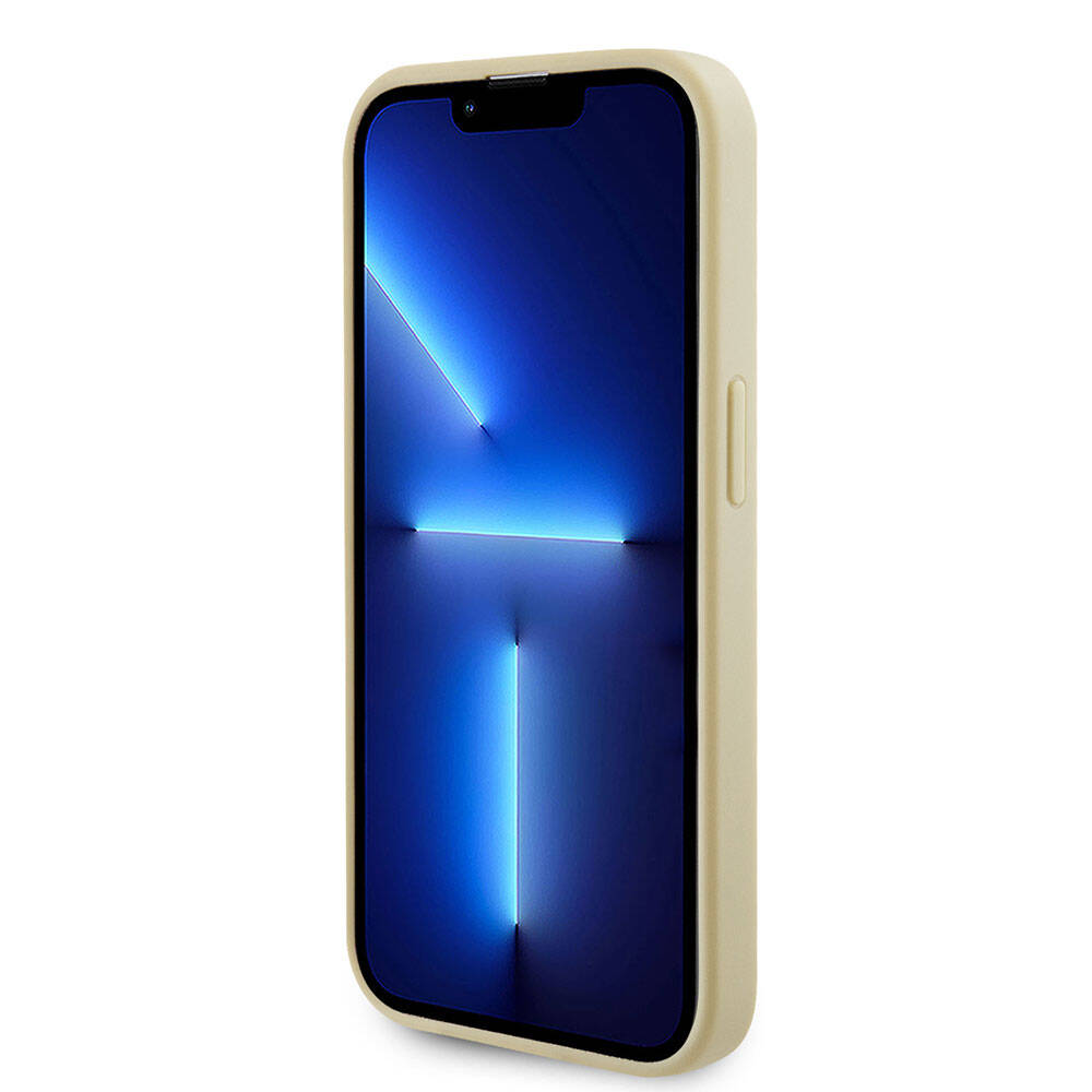 Guess iPhone 15 Pro Orjinal Lisanslı Magsafe Şarj Özellikli Yazı Logolu Saffiano Telefon Kılıfı - 4