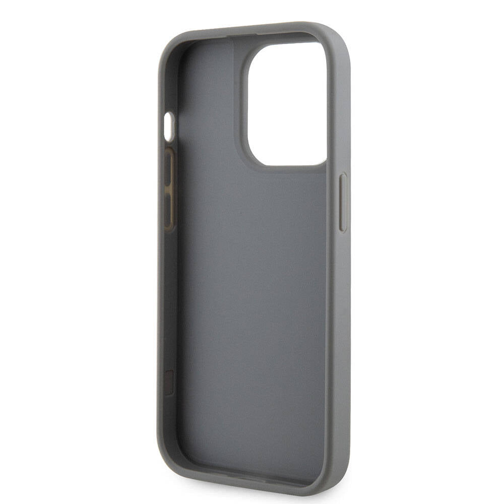 Guess iPhone 15 Pro Orjinal Lisanslı Taşlı Arka Yüzey Üçgen Logolu Telefon Kılıfı - 28