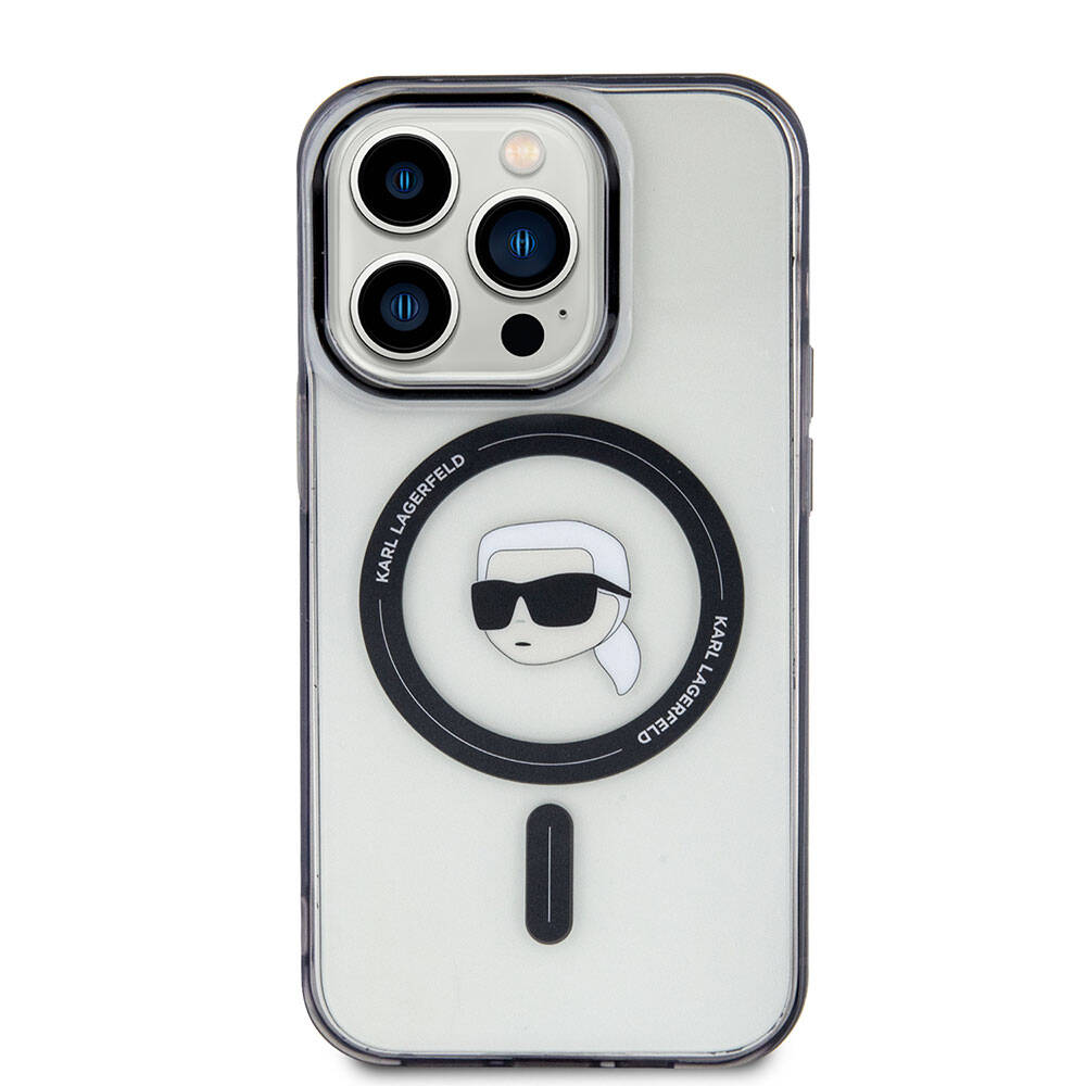 Karl Lagerfeld iPhone 15 Pro Magsafe Şarj Özellikli IML Karl Orjinal Lisanslı Telefon Kılıfı - 3