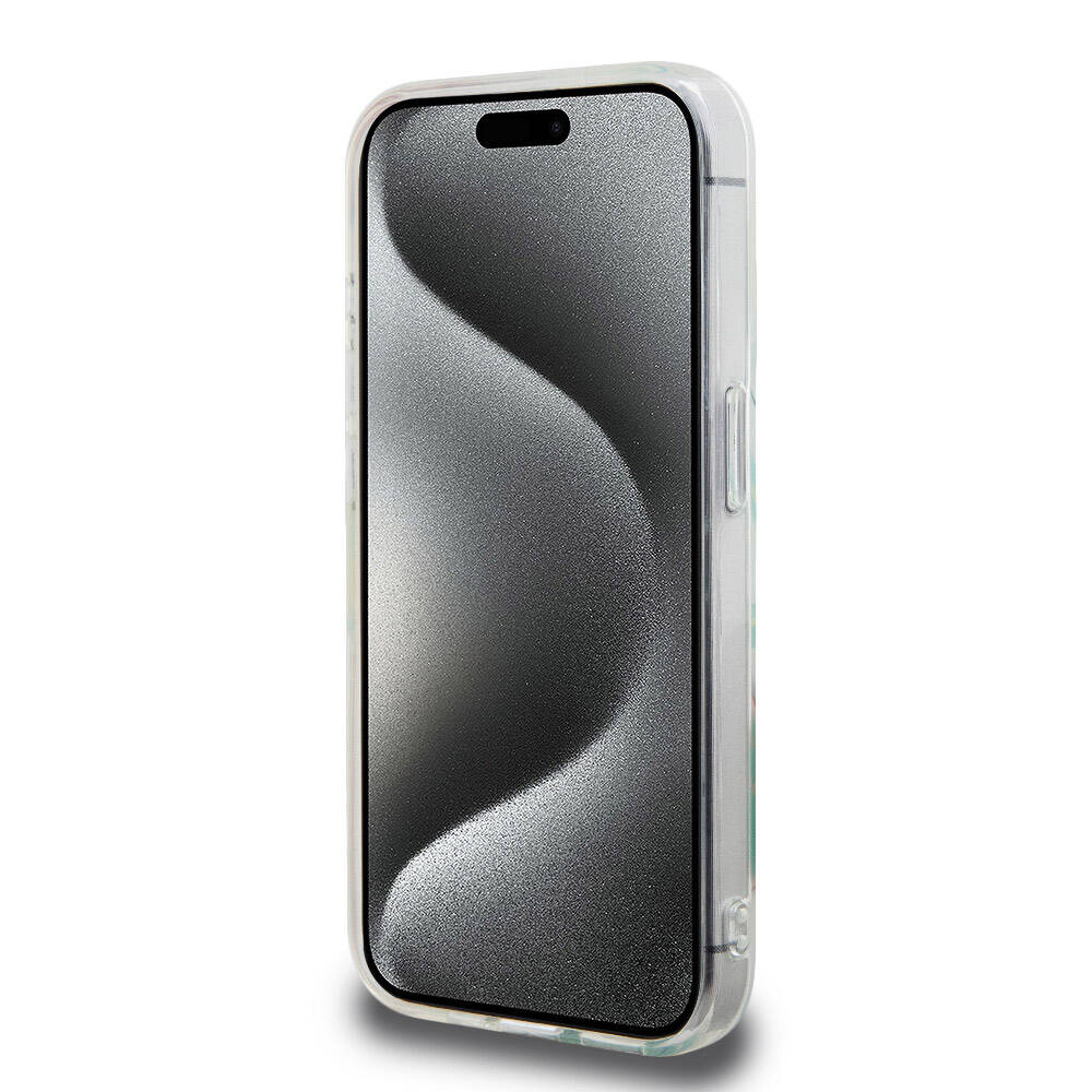 Lacoste iPhone 15 Pro Orjinal Lisanslı Magsafe Şarj Özellikli Çift Katmanlı Yamalar Desenli Telefon Kılıfı - 26