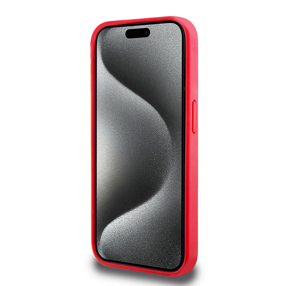 Lacoste iPhone 15 Pro Orjinal Lisanslı PU Pike Desenli Arka Yüzey İkonik Timsah Dokuma Logolu Telefon Kılıfı - 19