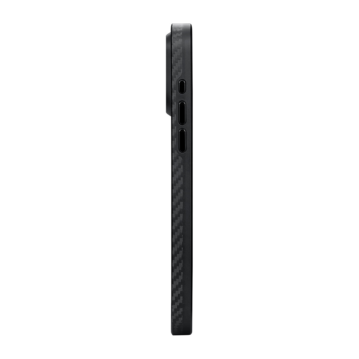 Pitaka Military-Grade Classic Serisi iPhone 15 Pro Kılıf Magsafe 1500D Aramid Fiber Black-Grey Twill Kılıf