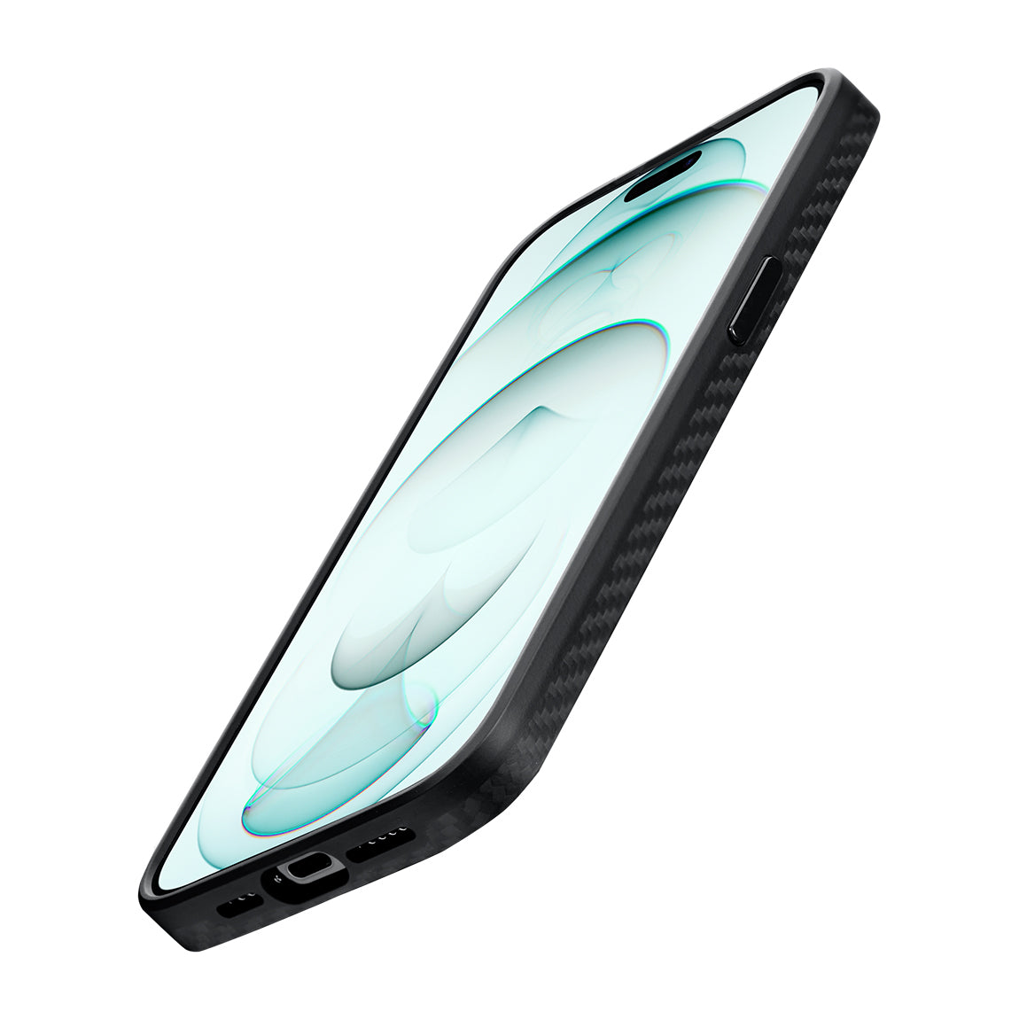 Pitaka Military-Grade Classic Serisi iPhone 15 Pro Kılıf Magsafe 1500D Aramid Fiber Black-Grey Twill Kılıf