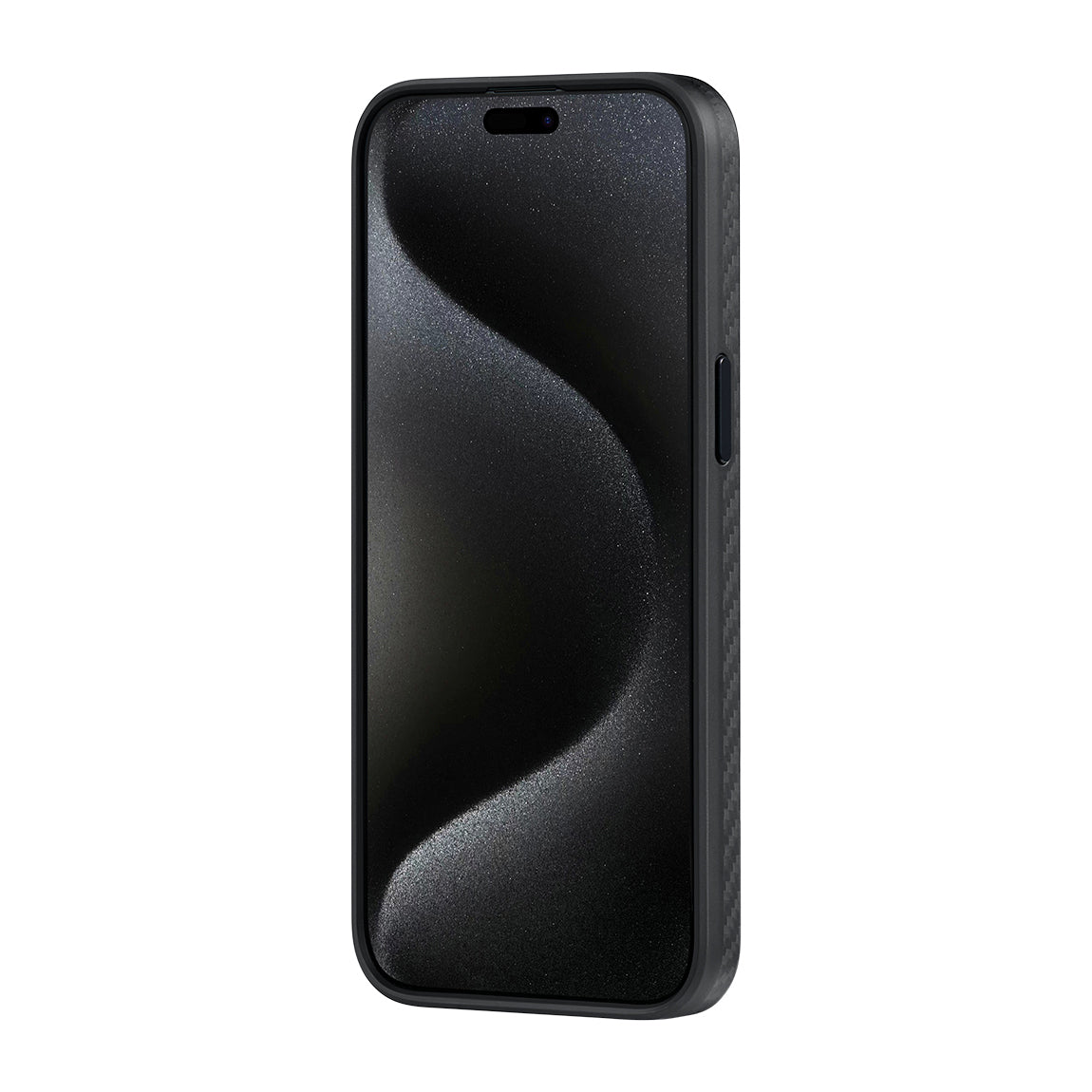 Pitaka Military-Grade Classic Serisi iPhone 15 Pro Kılıf Magsafe 1500D Aramid Fiber Black-Grey Twill Kılıf