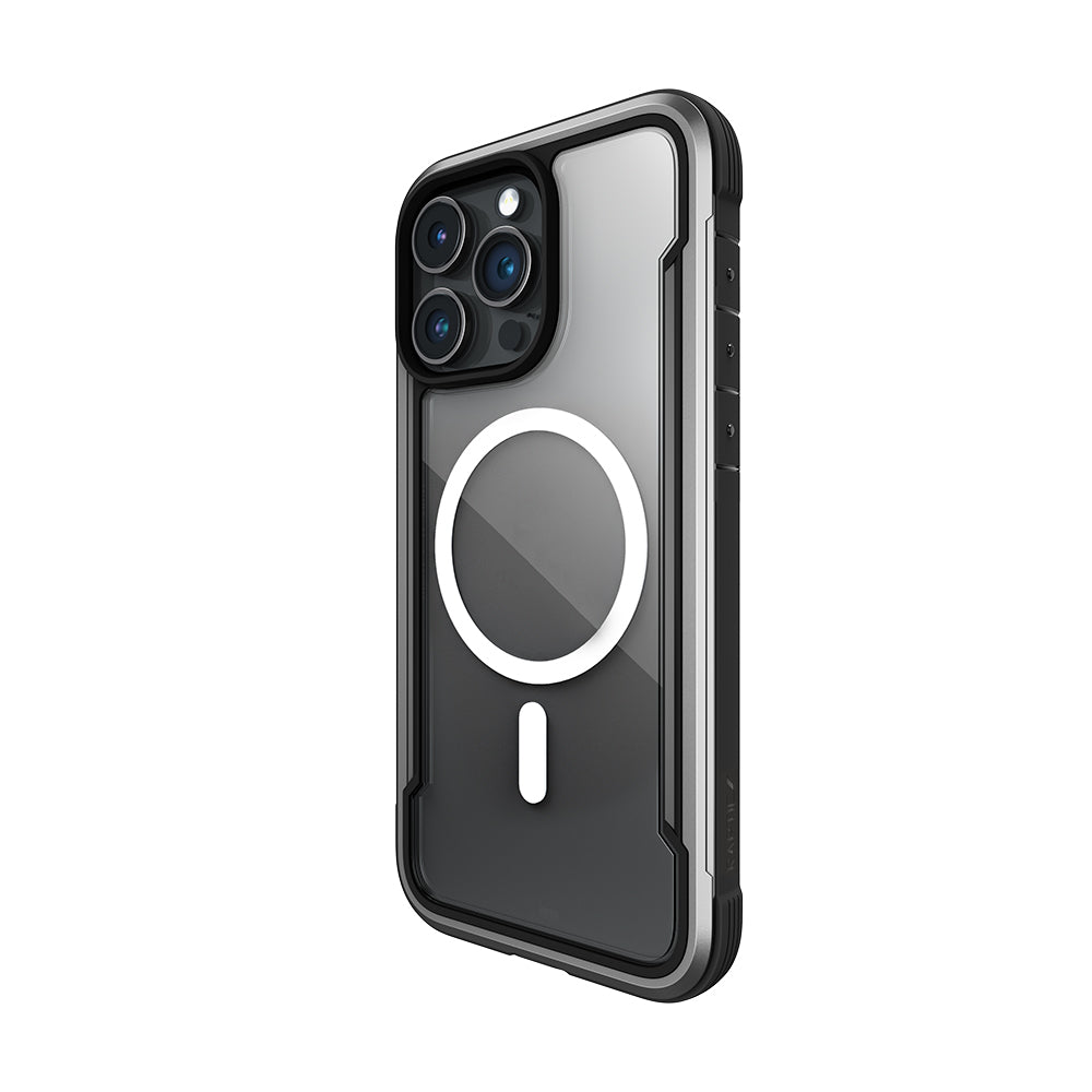 Raptic Shield Serisi iPhone 15 Pro M-safe Şarj Özellikli Airbagli Şeffaf Arka Yüzey Kılıf