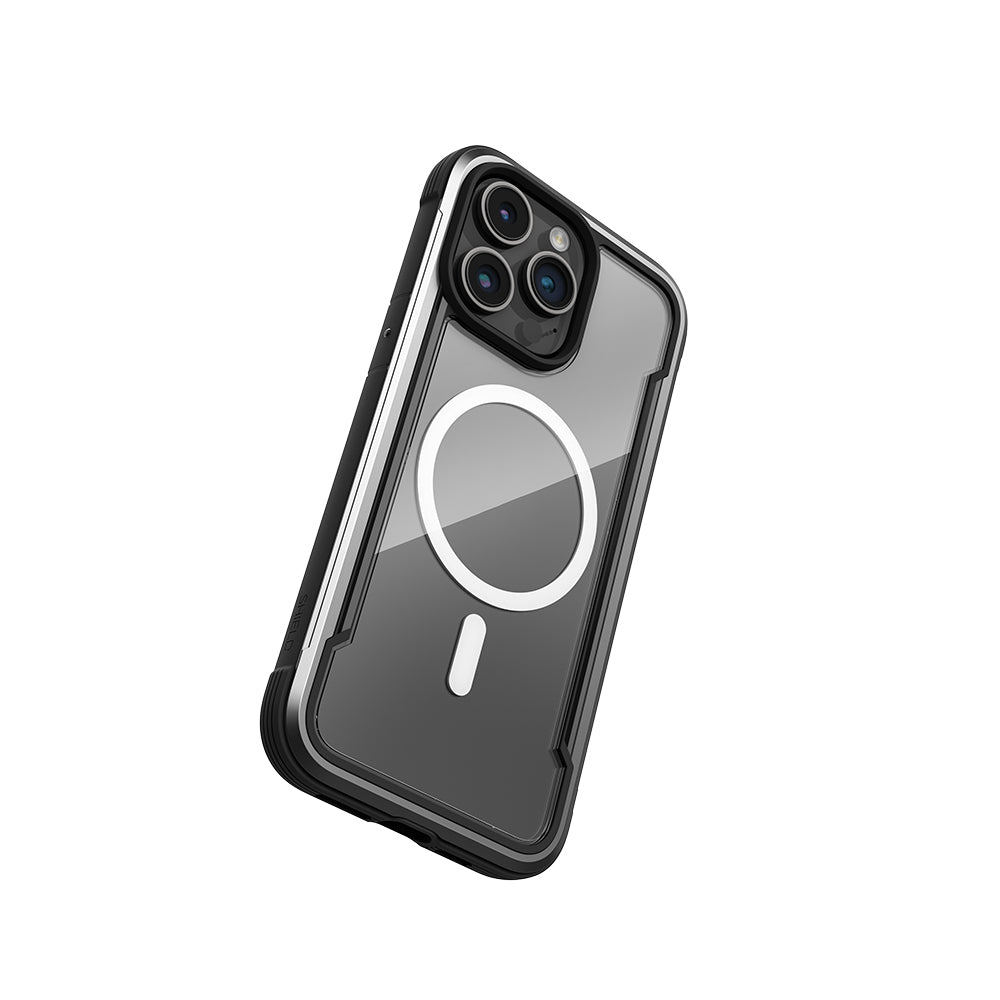 Raptic Shield Serisi iPhone 15 Pro M-safe Şarj Özellikli Airbagli Şeffaf Arka Yüzey Kılıf