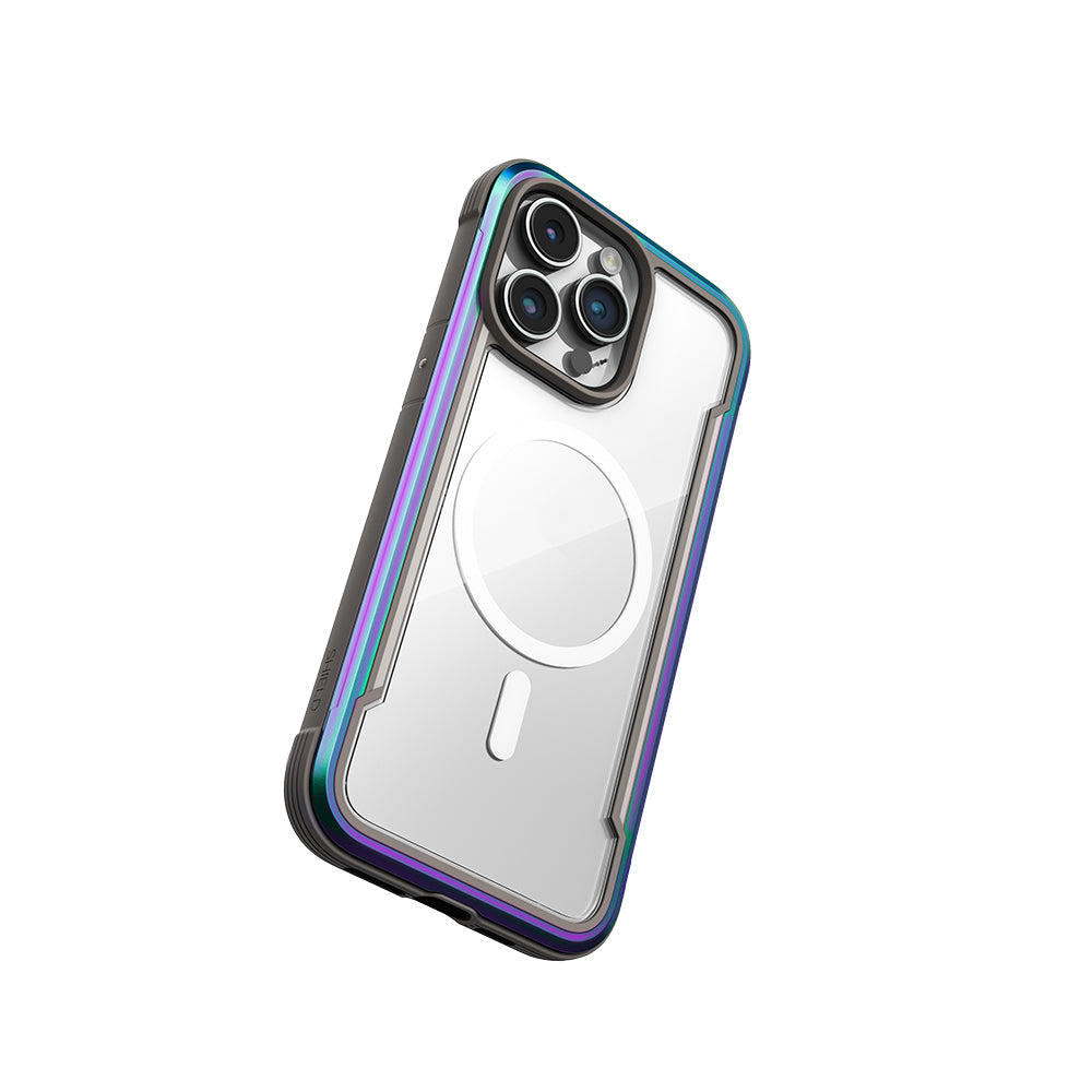 Raptic Shield Serisi iPhone 15 Pro M-safe Şarj Özellikli Airbagli Şeffaf Arka Yüzey Kılıf