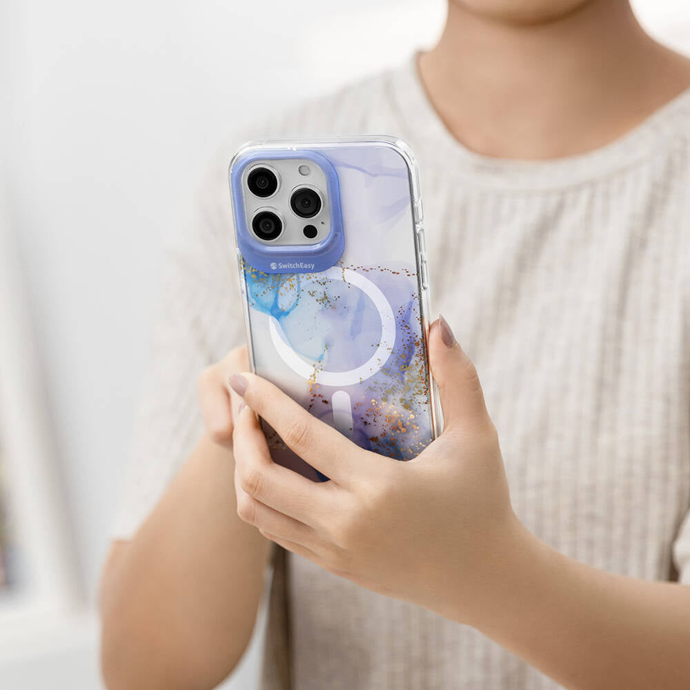 Switcheasy Artist-M Veil iPhone 15 Pro M-safe Şarj Özellikli Çift IMD Baskılı Lisanslı Kılıf