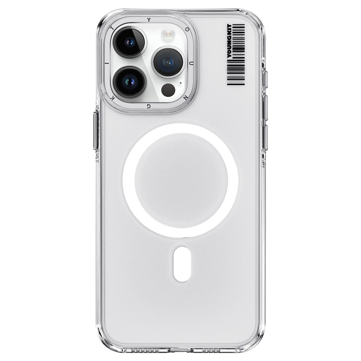 Youngkit Crystal Shield Serisi iPhone 15 Pro Magsafe Şarj Özellikli Şeffaf Telefon Kılıfı - 2