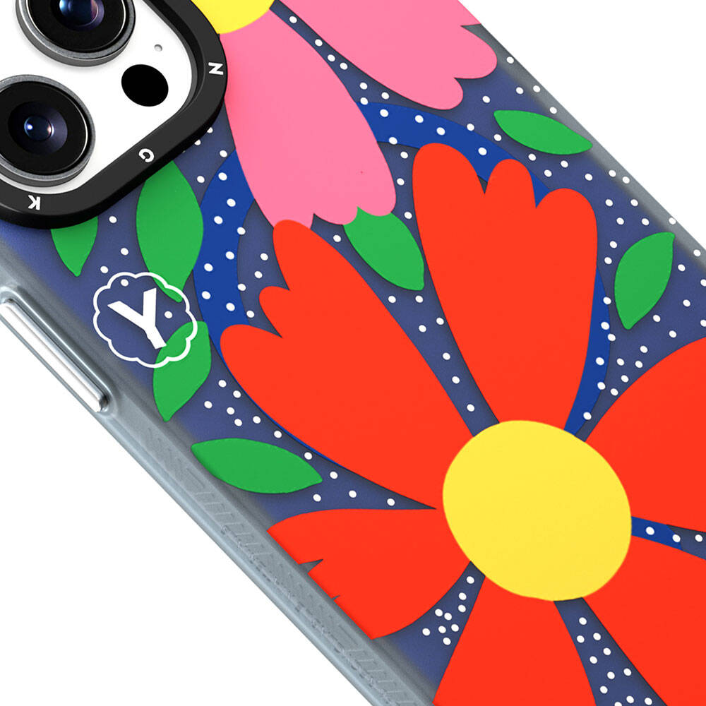 Youngkit Colorful Serisi iPhone 15 Pro M-safe Şarj Özellikli Sunshine Tasarımlı Kılıf