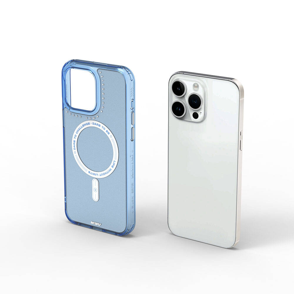 iPhone 15 Pro Kılıf M-safe Şarj Özellikli Wiwu Basic Color J Serisi Kılıf