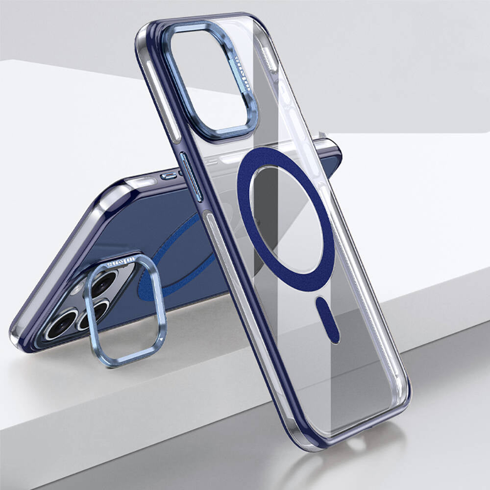 Wlons iPhone 15 Pro Magsafe Şarj Özellikli Standlı Efsane Kılıf