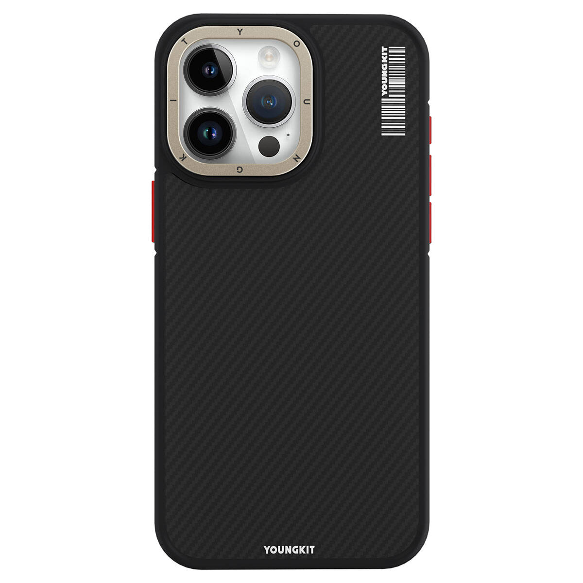 YoungKit 600D Kevlar iPhone 15 Pro Magsafe Şarj Özellikli Telefon Kılıfı - 6