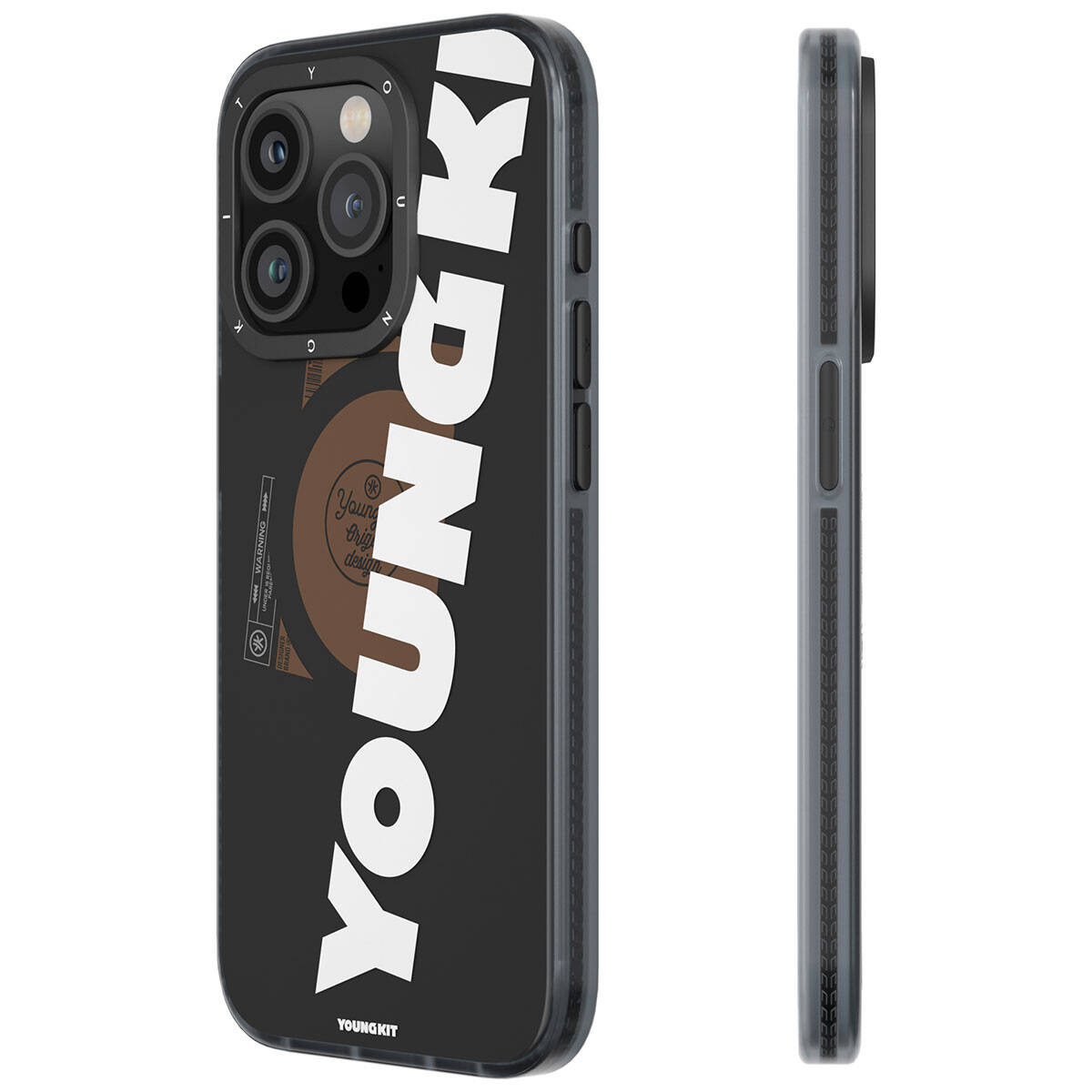 Youngkit Binfen Serisi Yazı Temalı iPhone 15 Pro Magsafe Şarj Özellikli Telefon Kılıfı - 5