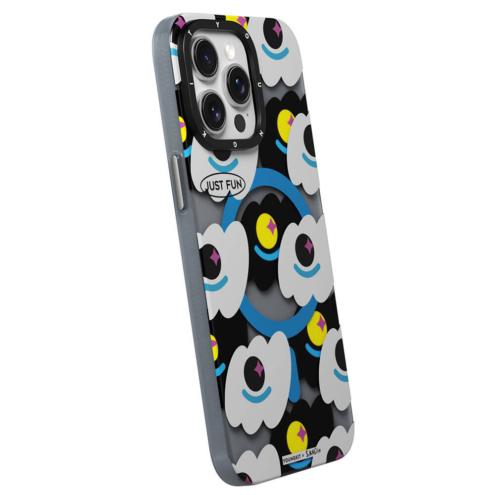 Youngkit Happy View Serisi iPhone 15 Pro Magsafe Şarj Özellikli Telefon Kılıfı - 3