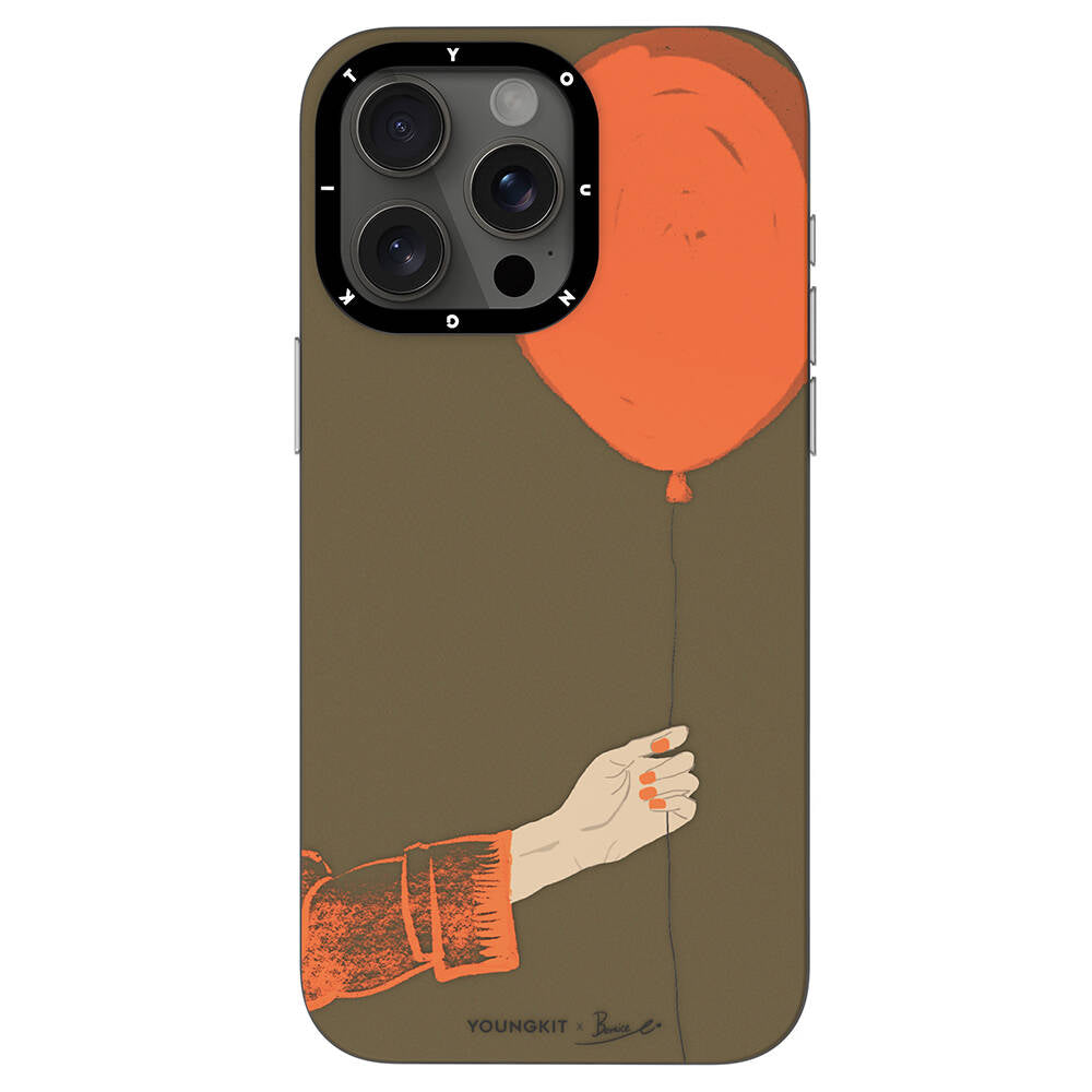 Youngkit Orange Serisi Flying Balloon iPhone 15 Pro Kılıf Magsafe Şarj Özellikli Telefon Kılıfı - 6