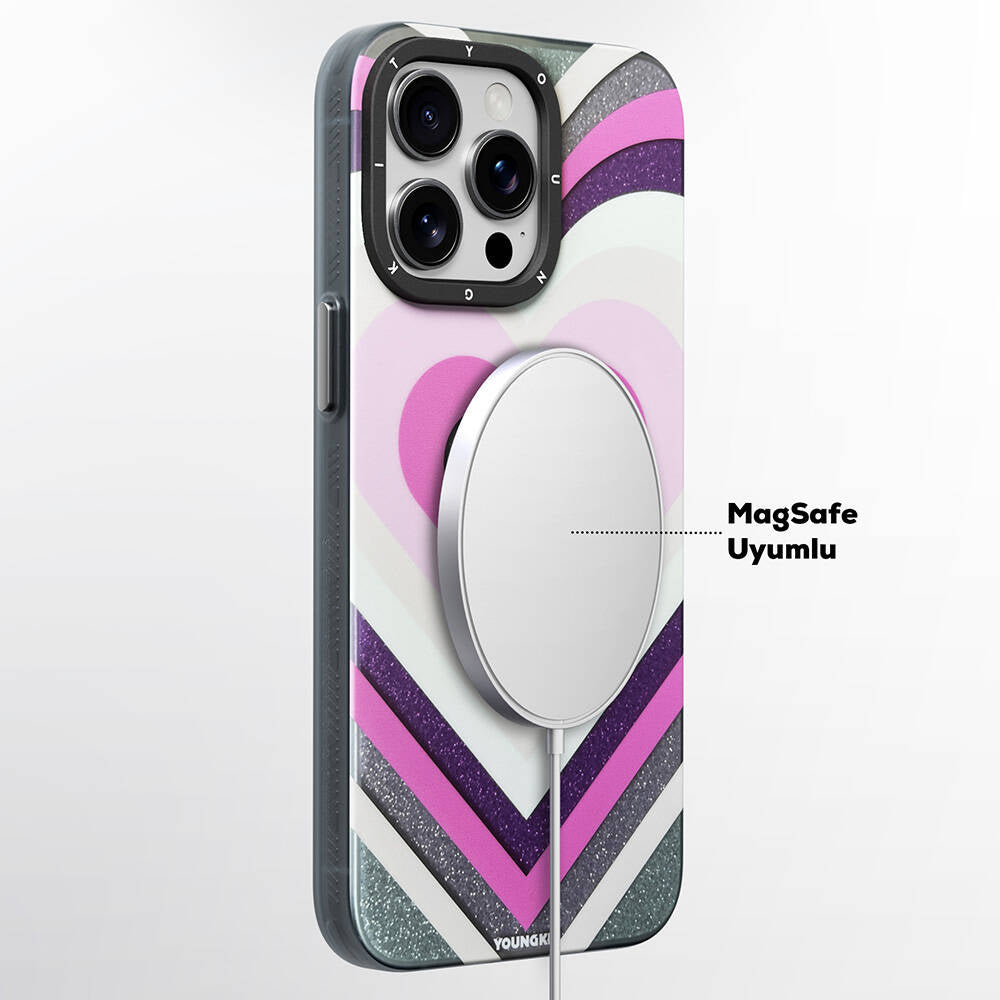 Youngkit Star Dazzle Serisi iPhone 15 Pro M-safe Şarj Özellikli Kılıf
