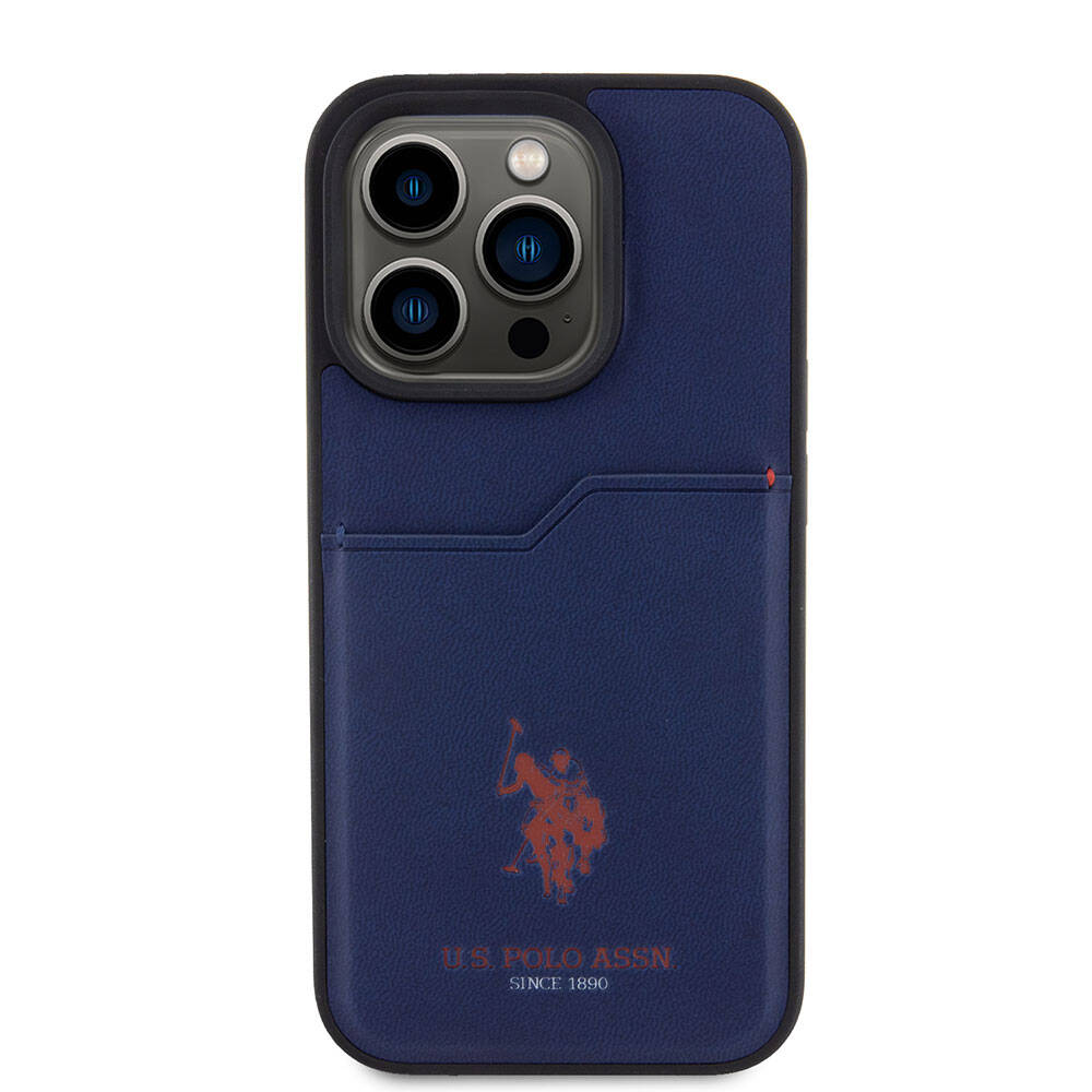 U.S. Polo Assn. iPhone 15 Pro Orjinal Lisanslı Baskı Logolu PU Kartlıklı Telefon Kılıfı - 17