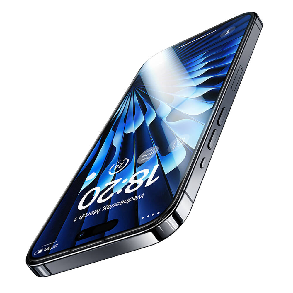 Benks Glass Warrior iPhone 15 Pro Max HD Cam Ekran Koruyucu + Kolay Uygulama Aparatlı