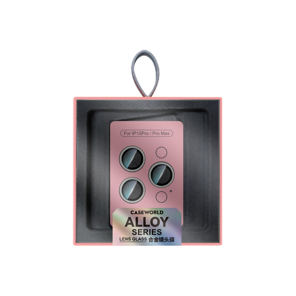 CaseWorld Alloy Sparkling Diamond Serisi iPhone 15 Pro Max Taşlı Lens Koruyucu