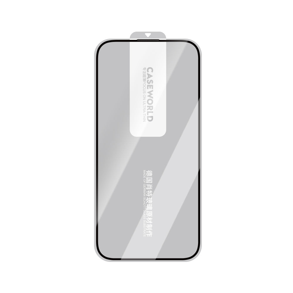 CaseWorld Ultra-Thin Serisi iPhone 15 Pro Max 0.15mm 2.5D Schott Cam Temperli Ekran Koruyucu