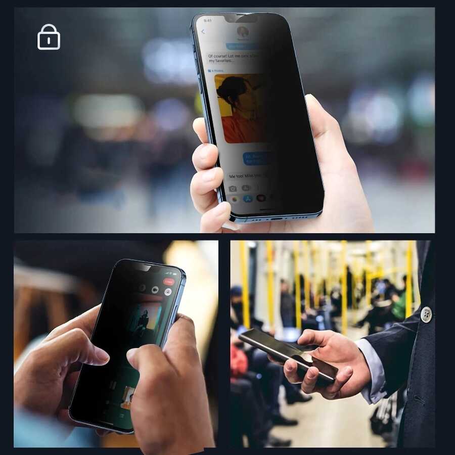 Davin iPhone 15 Pro Max Privacy Seramik Ekran Filmi - 2