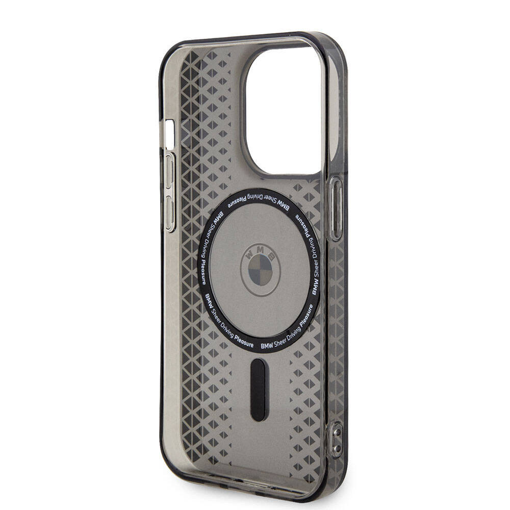 BMW iPhone 15 Pro Max Magsafe Şarj Özellikli Transparan IML Signature Orjinal Lisanslı Telefon Kılıfı - 3