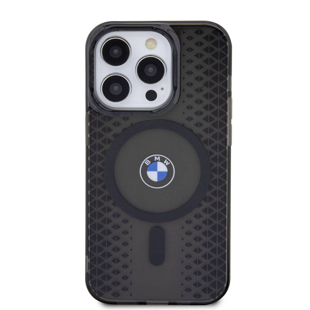 BMW iPhone 15 Pro Max Magsafe Şarj Özellikli Transparan IML Signature Orjinal Lisanslı Telefon Kılıfı - 6