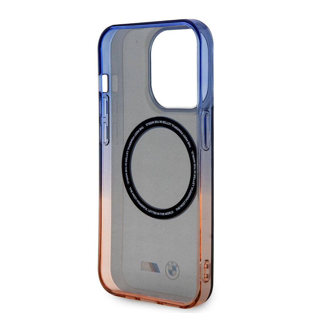BMW iPhone 15 Pro Max Kılıf Magsafe Şarj Özellikli Transparan Renkli Çerçeveli Orjinal Lisanslı Telefon Kılıfı - 6