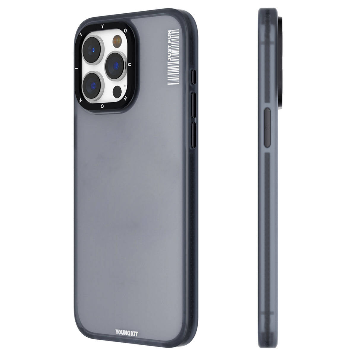 Youngkit Colored Sand Serisi iPhone 15 Pro Max Kılıf Buzlu Mat Tasarım Telefon Kılıfı - 3
