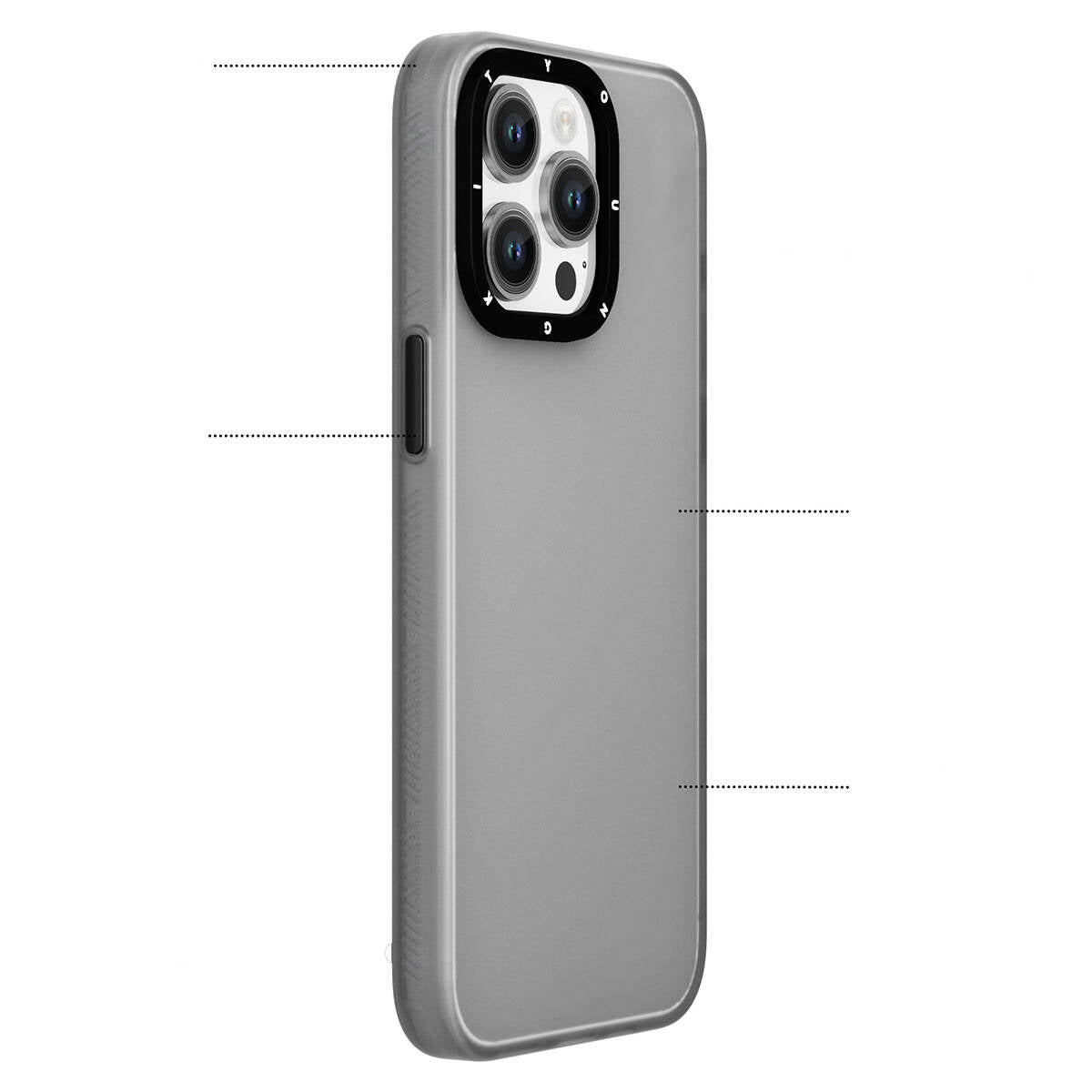 Youngkit Hidden Sand Serisi iPhone 15 Pro Max Kılıf Buzlu Mat Tasarım Telefon Kılıfı - 4