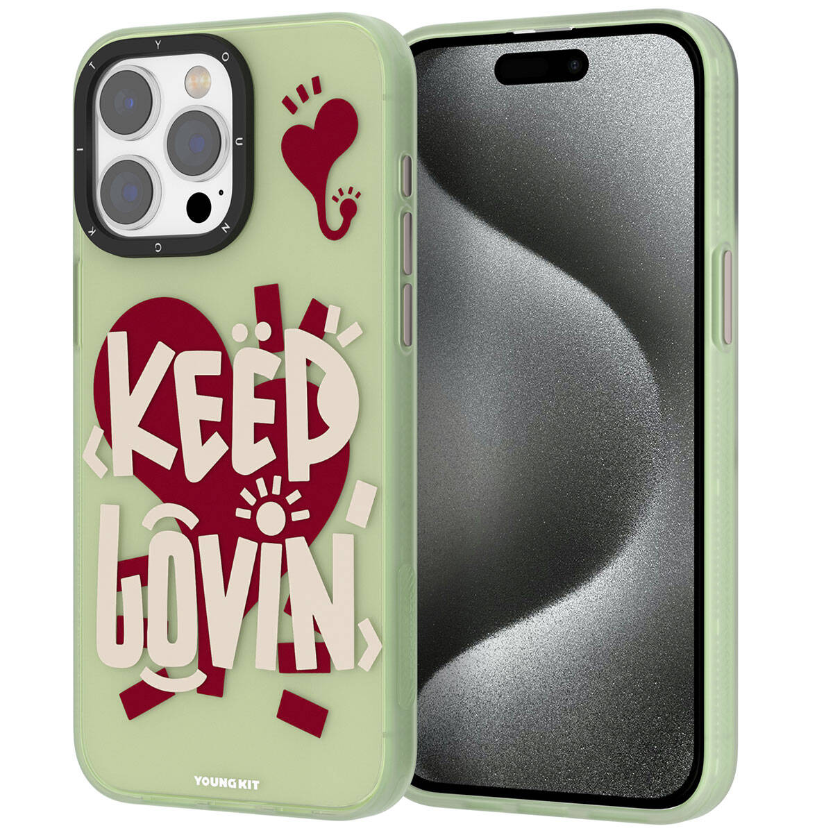 Youngkit Happy Hearth Serisi iPhone 15 Pro Max Desenli Telefon Kılıfı - 12