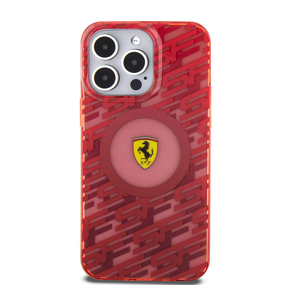 Ferrari iPhone 15 Pro Max Orjinal Lisanslı M-safe Şarj Özellikli Multi SF Kılıf