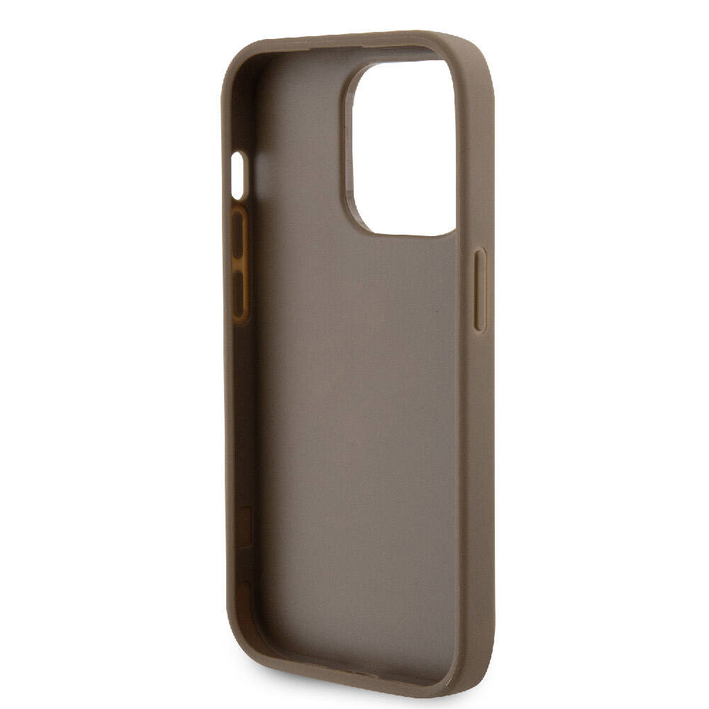 Guess iPhone 15 Pro Max Orjinal Lisanslı Delikli Yazı ve 4G Glitter Büyük Metal Logolu Telefon Kılıfı - 7