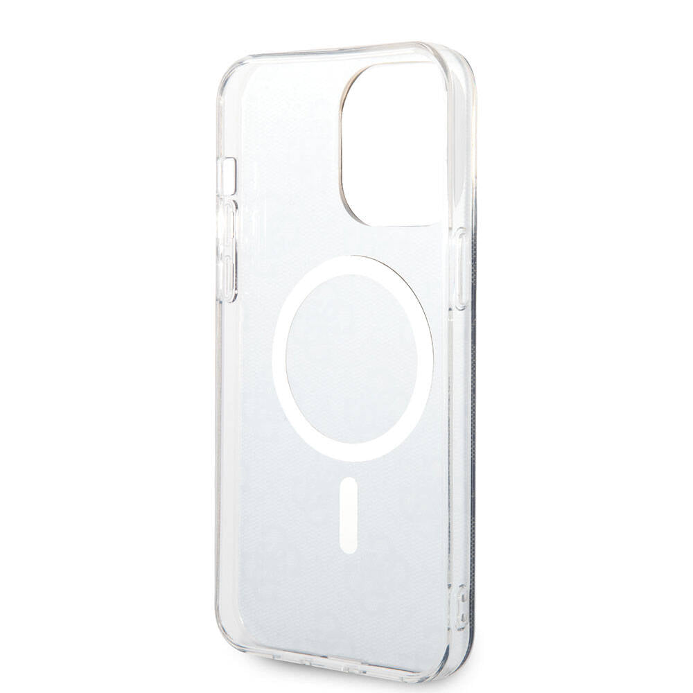 Guess iPhone 15 Pro Max Orjinal Lisanslı Magsafe Şarj Özellikli Yazı Logolu 4G Desenli Telefon Kılıfı - 5