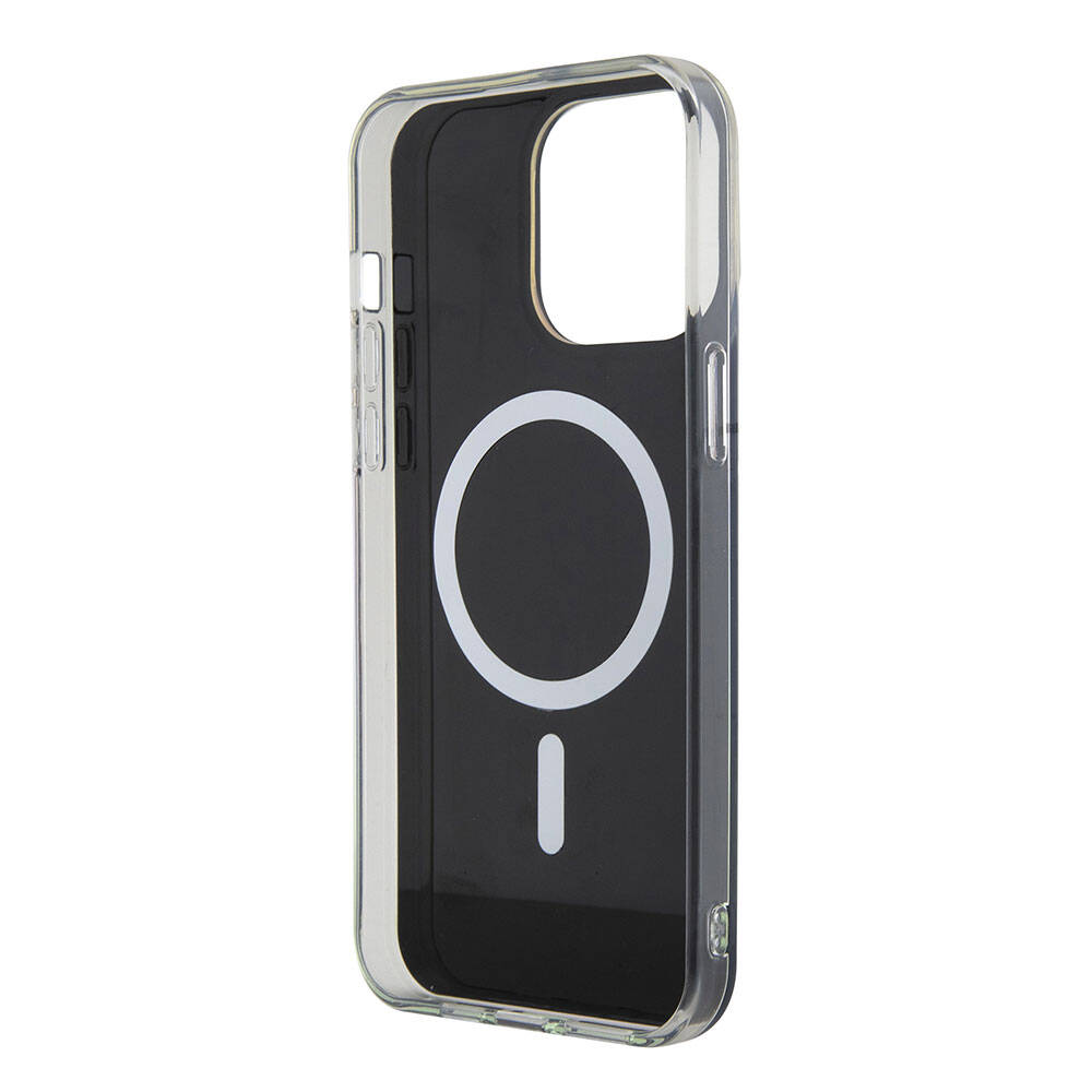 Guess iPhone 15 Pro Max Orjinal Lisanslı Magsafe Şarj Özellikli Yazı Logolu Iridescent Telefon Kılıfı - 27